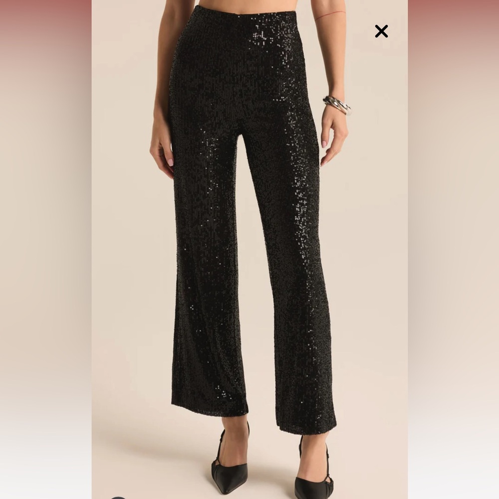 Black Sequin Pants
